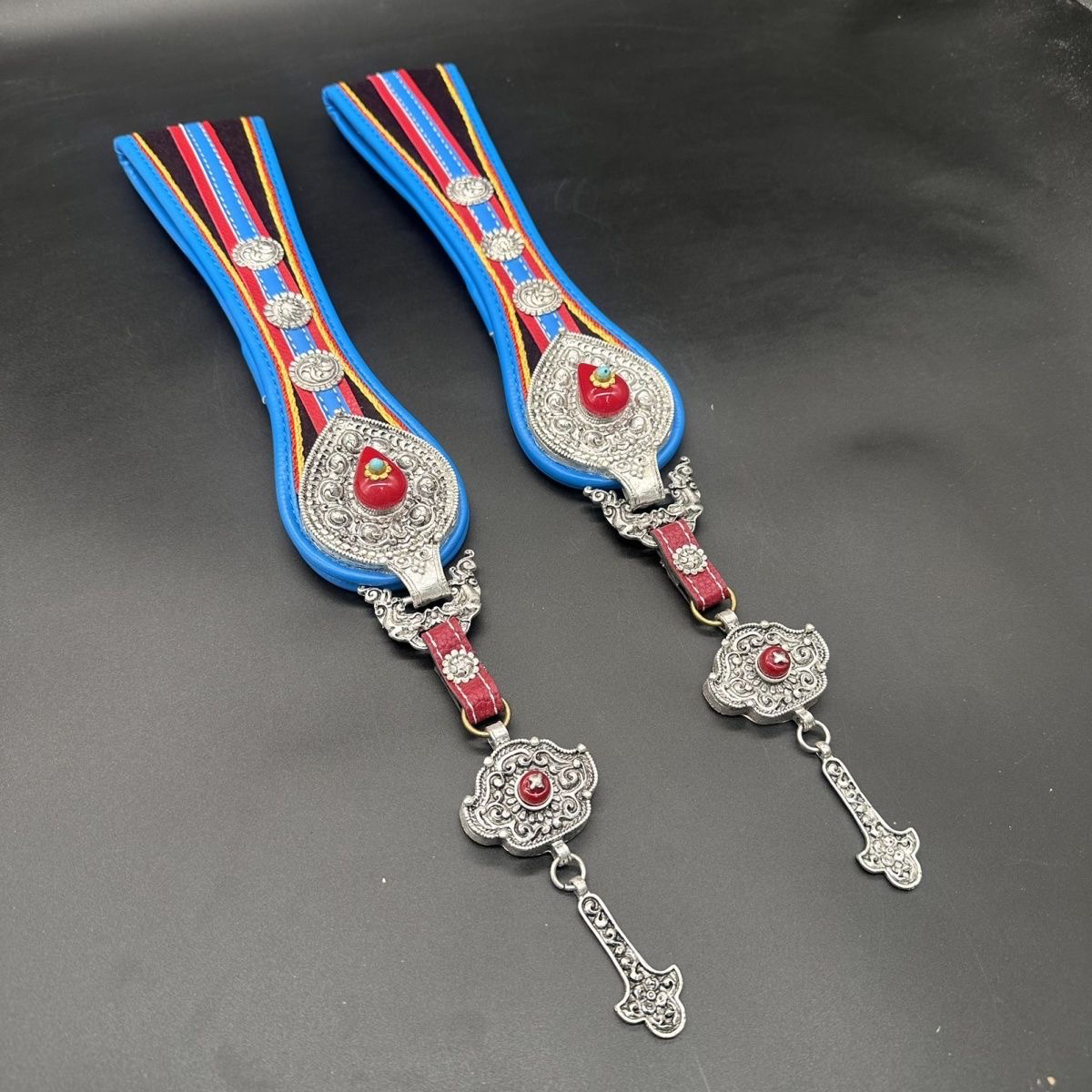 合金材质藏式藏族服装藏袍民族配饰腰间腰链罗荣奶勾腰饰挂件配件