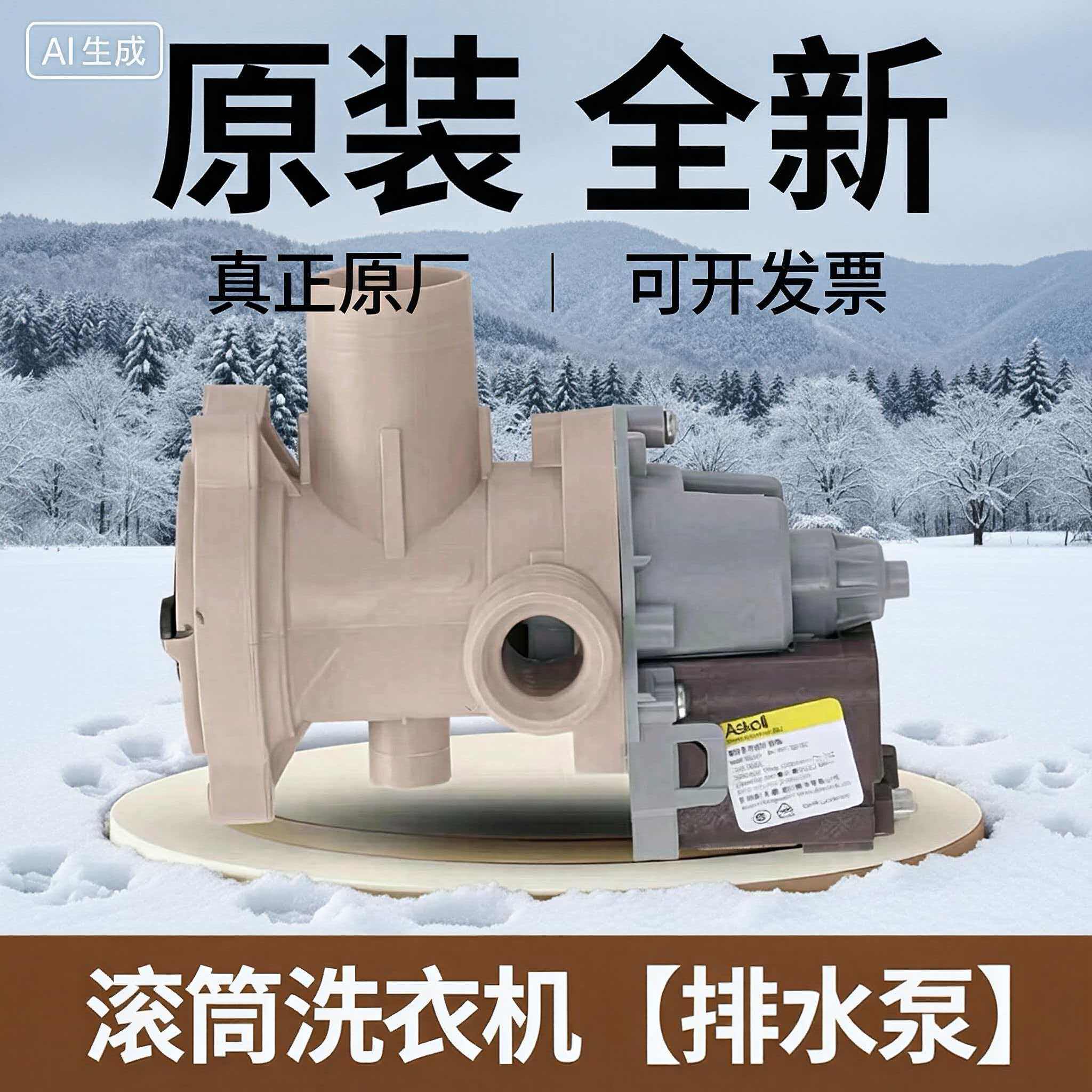 适配海尔滚筒洗衣机排水泵统帅排水阀电机401A/D通用原厂配件