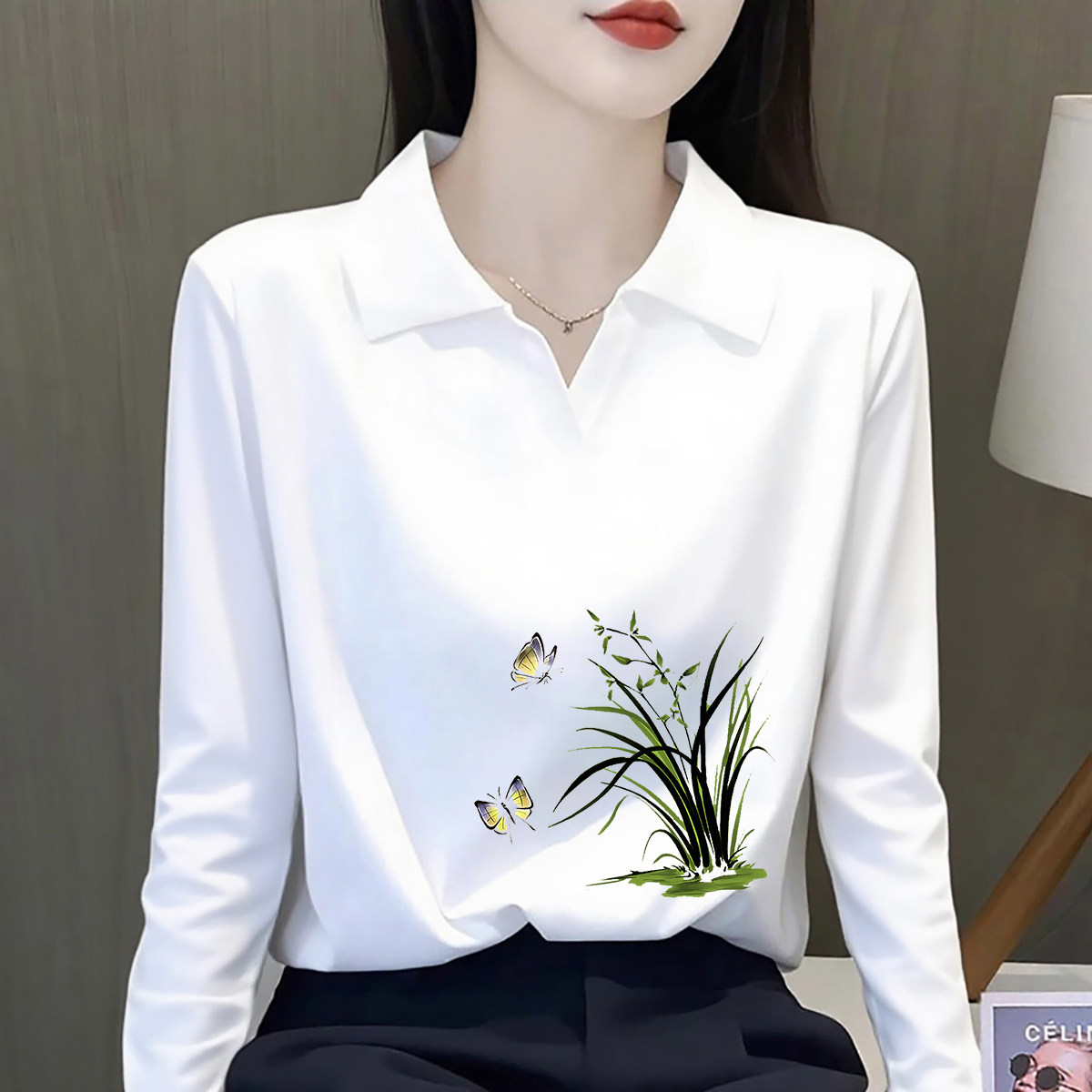 宽松大码韩版减龄新中式文艺上衣