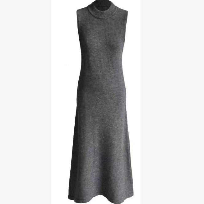 【极简风】高克重厚款羊毛连衣裙C-001M6370