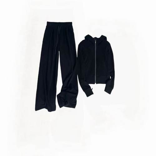 【莫代尔+绵羊毛+桑蚕丝】修身显瘦瑜伽运动套装C-001M6618