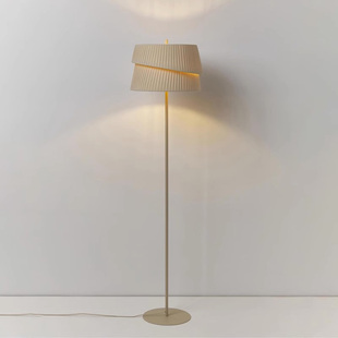 日式奶油风落地灯客厅书房卧室床头氛围感灯具侘寂风中古布艺台灯