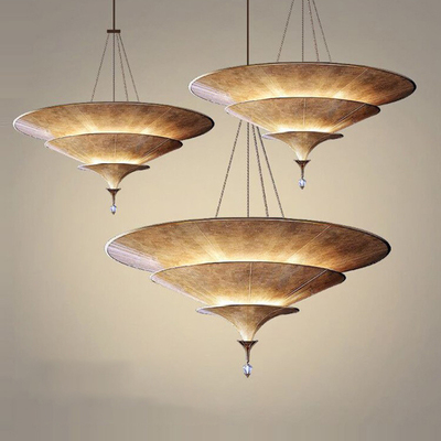 东南亚酒店大厅餐厅伞形吊灯