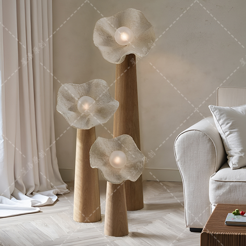 日式卧室客厅沙发边民宿落地灯