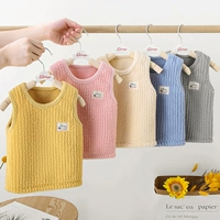 Детский бархатный удерживающий тепло демисезонный жилет для мальчиков, увеличенная толщина