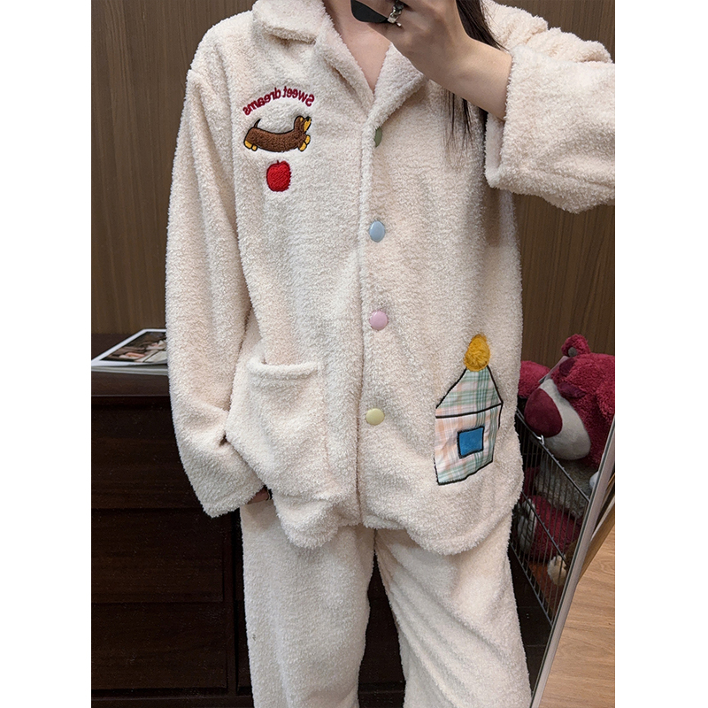 韩国卡通腊肠狗睡衣女士