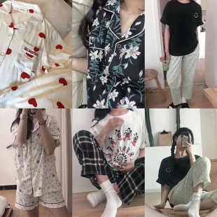 清仓 全棉材质睡衣套装 睡衣捡漏合集 现货秒发 39.9元 夏季