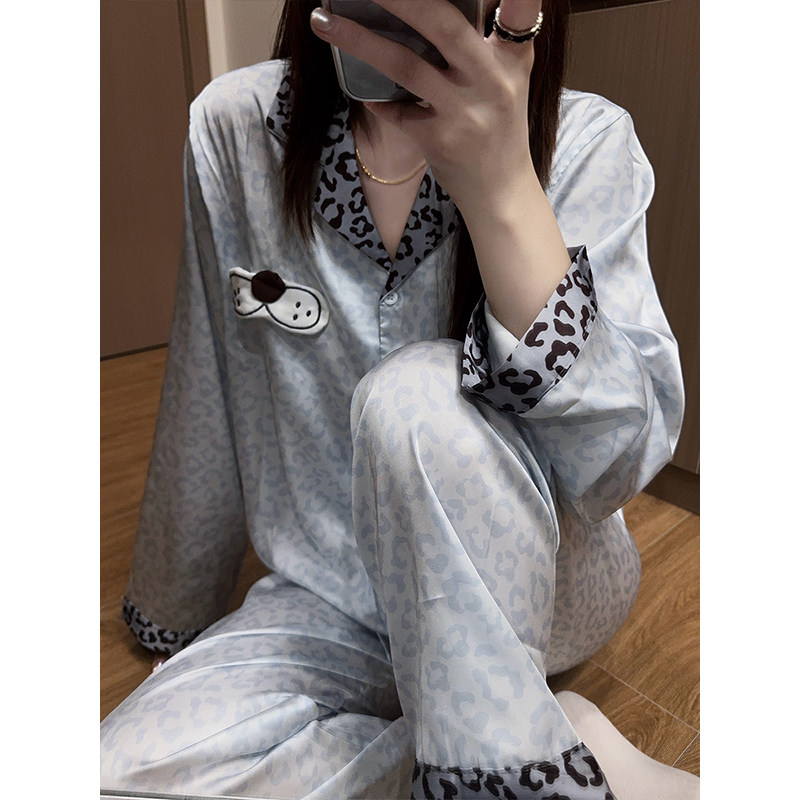 韩国豹纹睡衣女高级感