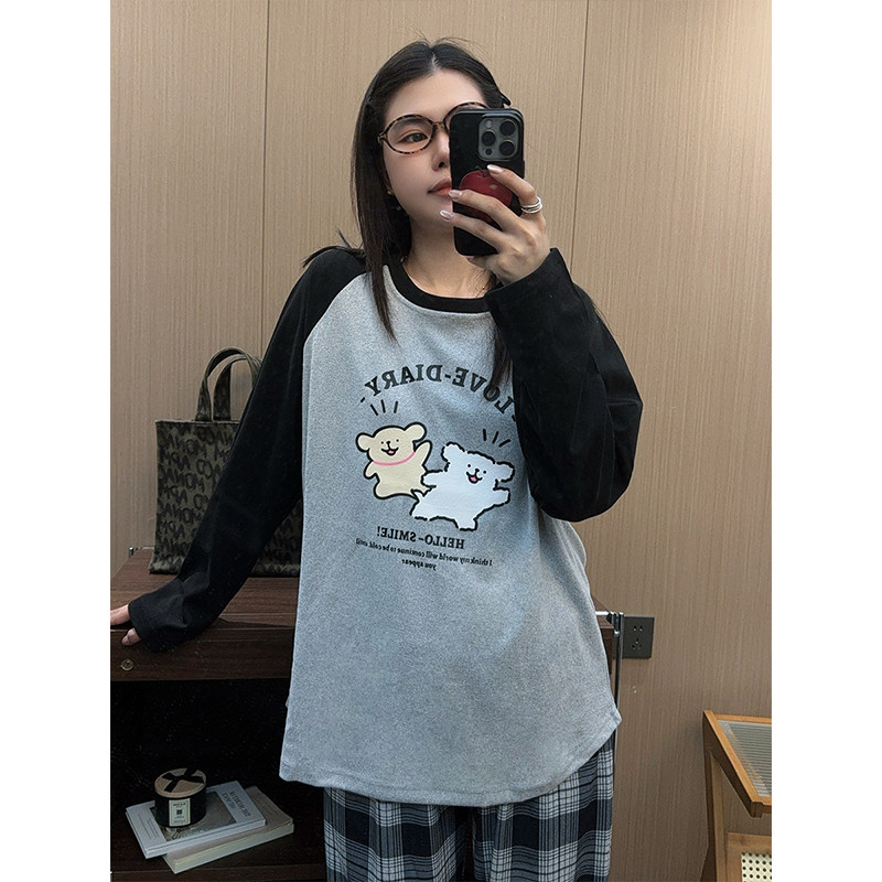 日系卡通德绒凯蒂猫睡衣女