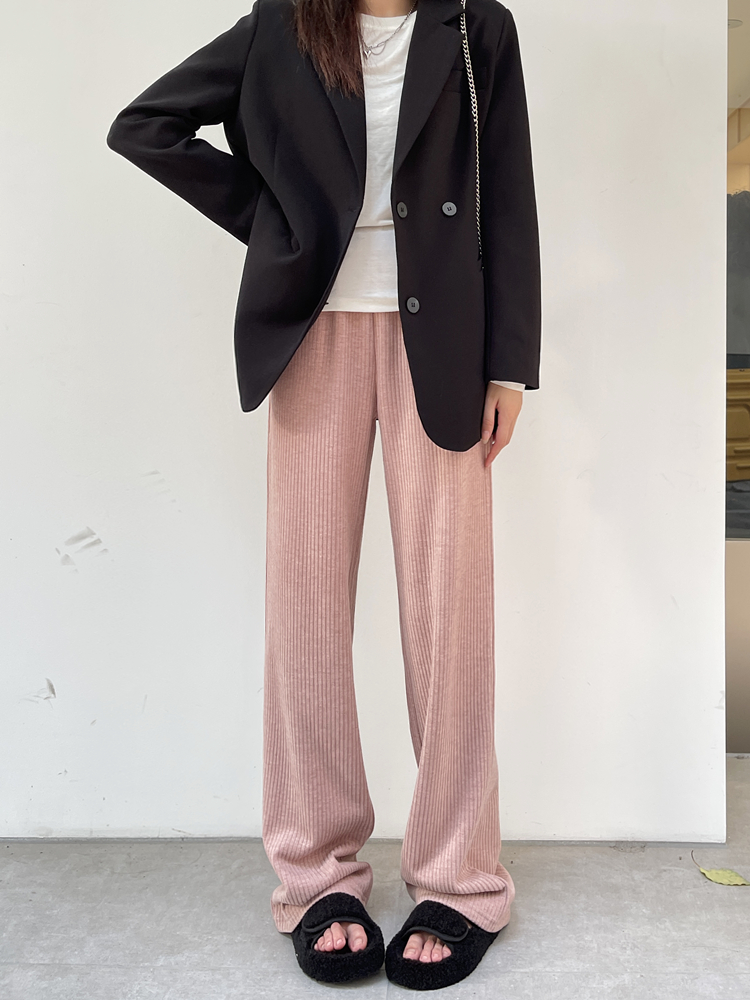 高腰休闲垂感长裤显瘦休闲裤