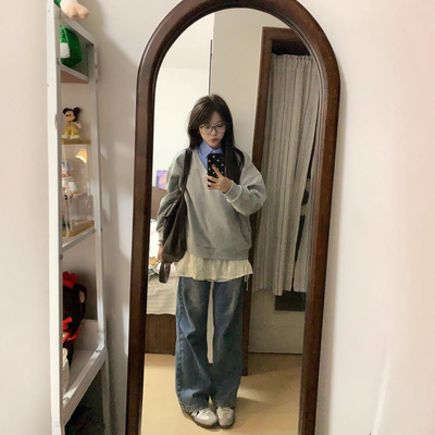 加绒加厚polo衫翻领正肩卫衣