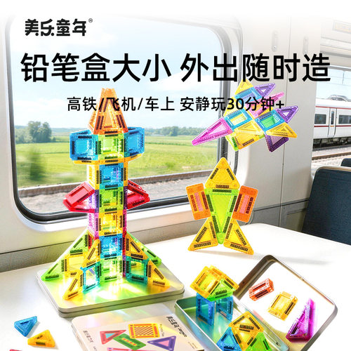 美乐迷你小磁力片旅行益智玩具