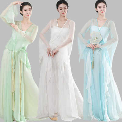 古典舞蹈服女飘逸身韵纱衣练功服