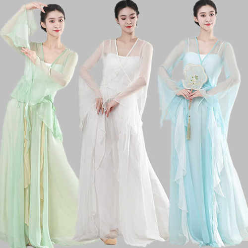 古典舞蹈服女飘逸身韵纱衣练功服