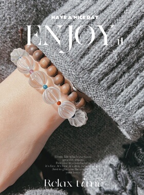 天然白水晶10mm新中式手串女款