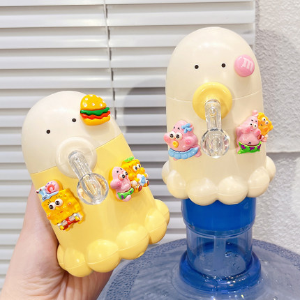 家用桶装水抽水器可爱卡通电动出水饮水机矿泉水充电款自动取水器