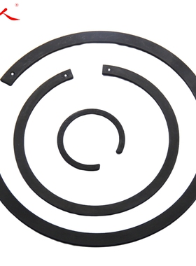 65锰俄标13941带孔压扁孔用钢丝挡圈无耳轴承止动环卡簧 φ8-200