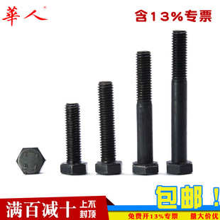 外六角螺丝 12.9级 高强度六角螺栓合金钢螺丝 M24 M6M8M10M12M16