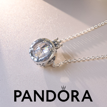 PANDORA潘多拉官网珠子闪耀皇冠925银手链项链散珠串珠女798266CZ