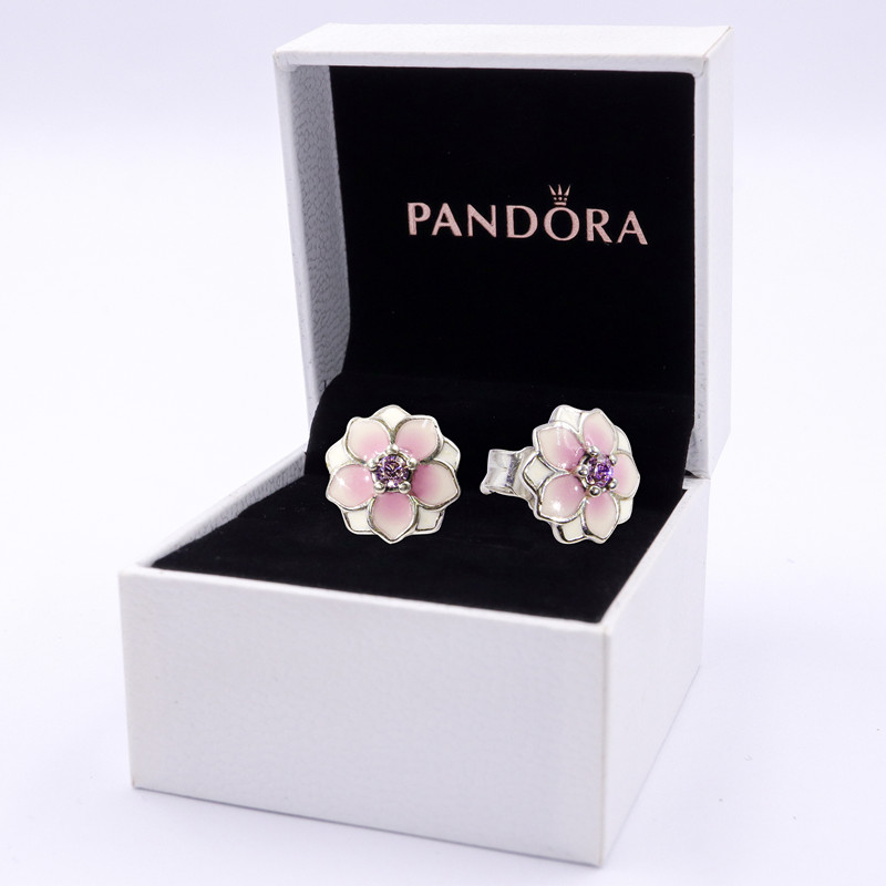 pandora潘多拉木兰花耳钉耳饰耳环女290739pcz新年生日情人节礼物