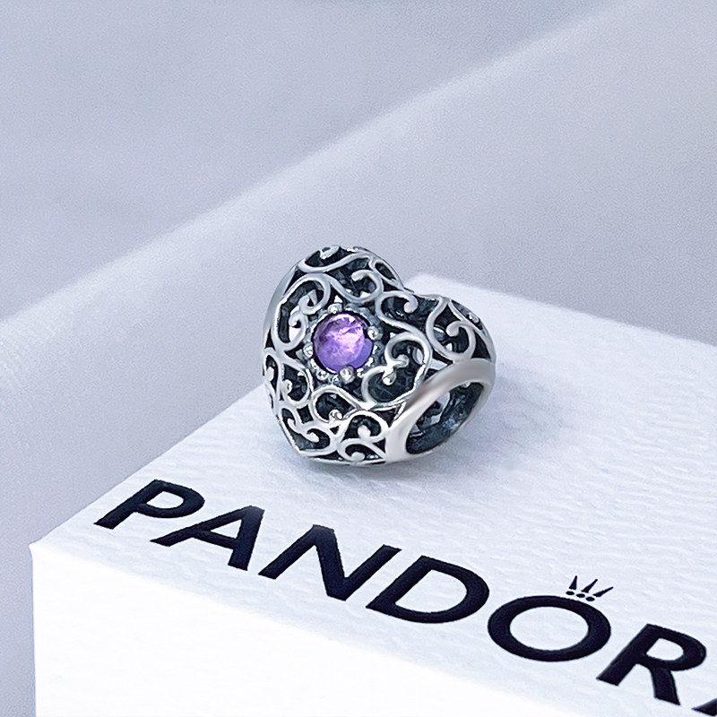 pandora潘多拉生日石生辰石镂空散串珠子12个月份791784生日礼物