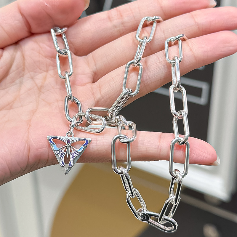 pandora潘多拉me环项链颈饰925纯银随心链399590c00-45男女情侣