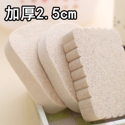 加厚25mm核桃小孔方形洗脸扑