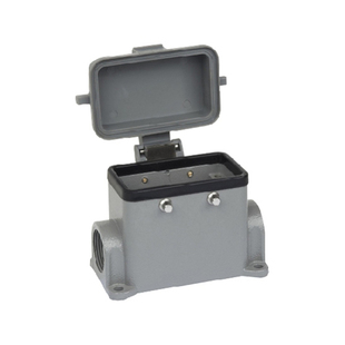 重载连接器 外壳 H10B-SDR-BO M25 M20 PG16 4耳带盖表面安装底座