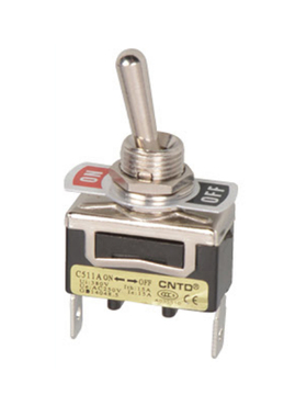 CNTD昌得 C511R 15A 自复位 钮子开关 2脚2档  拨动开关 C5R11A