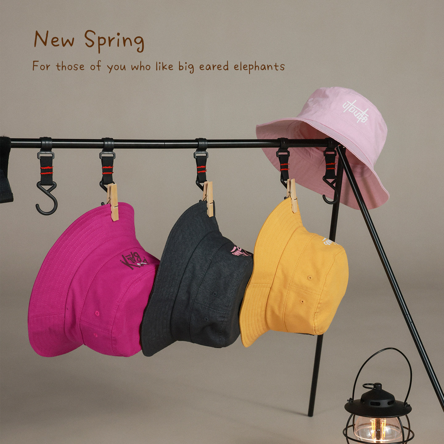 大耳象女童印花遮阳花盆帽2026春季新款宝儿纯棉休闲户外帽子