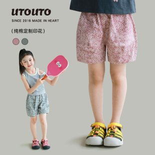 灯笼薄裤 大耳象女童豹纹短裤 儿童纯棉个性 新款 子 夏季