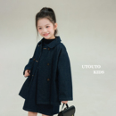 上衣 宝儿纯棉宽松长袖 大耳象女童翻领双排扣牛仔外套2026春季 新款