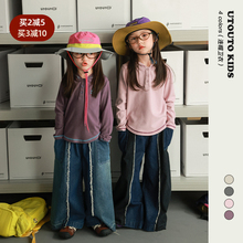 utouto大耳象女童连帽卫衣2025秋季新款宝儿修身休闲百搭长袖上衣