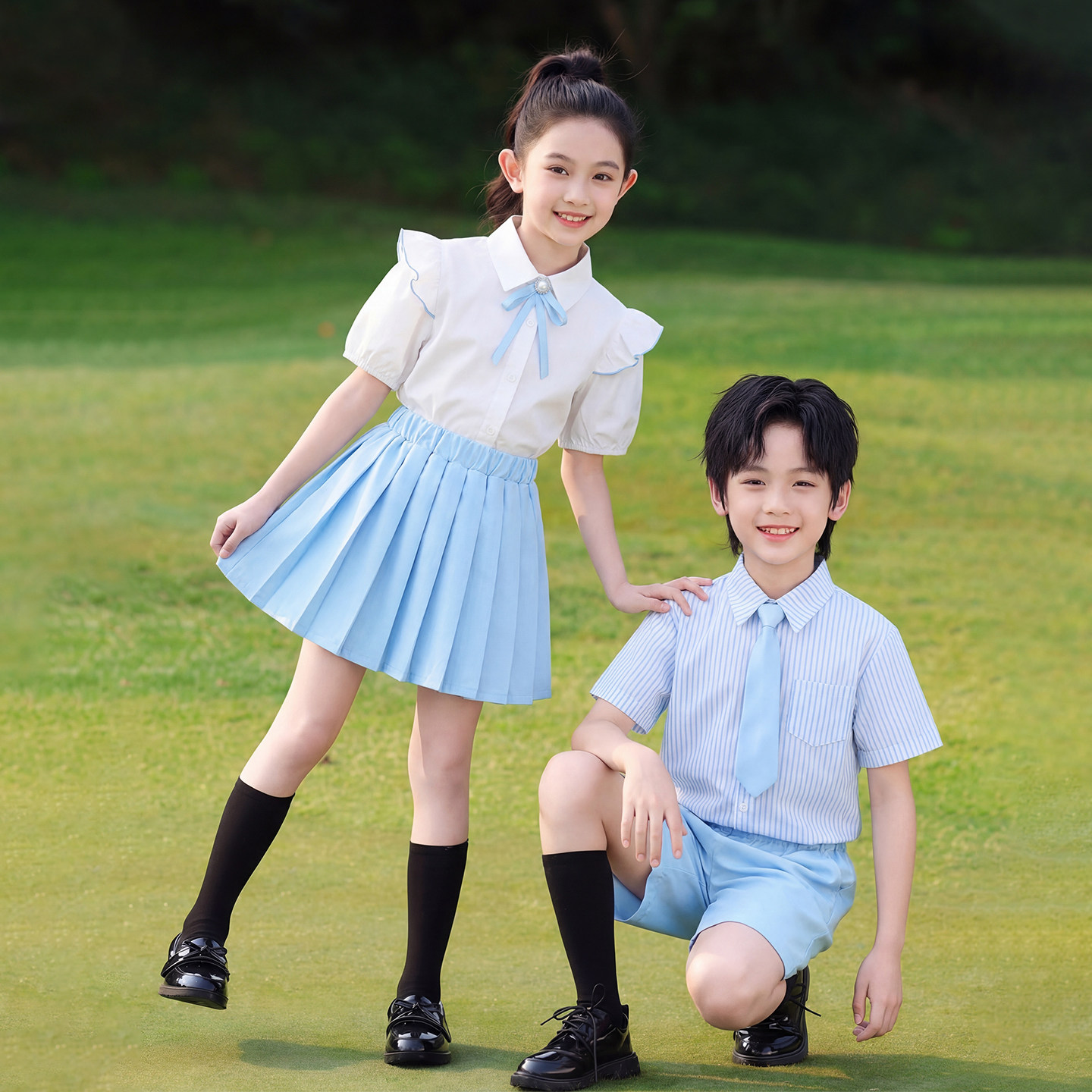 六一儿童演出服小学生班服合唱诗歌朗诵幼儿园毕业拍照服装表演服