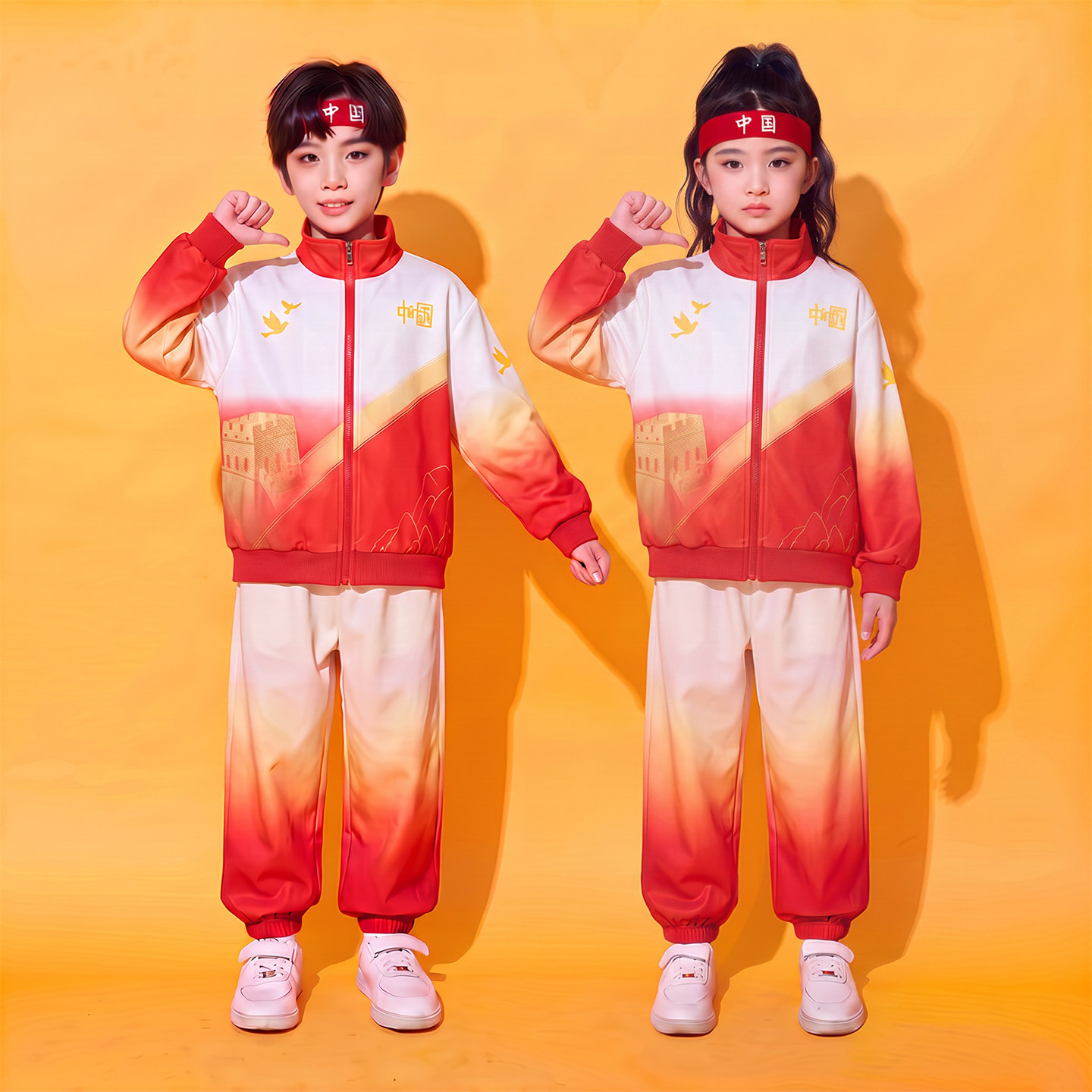 儿童运动会开幕式入场服装小学生啦啦队演出服拉拉队幼儿园表演服