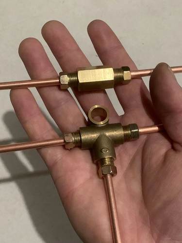 长安奥拓刹车铜管两通三通油管