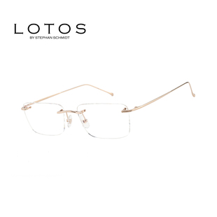 LOTOS珞特斯眼镜框德国手工18k金商务眼镜架L20V111 门店自提