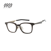 111 999.9眼镜男日本手工方框镜架女可配近视镜片NPM 门店自提