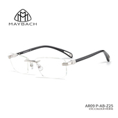 ARTIST MAYBACH迈巴赫眼镜男THE IX商务无框手工AR09 门店自提