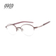 658T 999.9眼镜框女椭圆形半框优雅猫眼钛金光学镜架S FOUR NINES