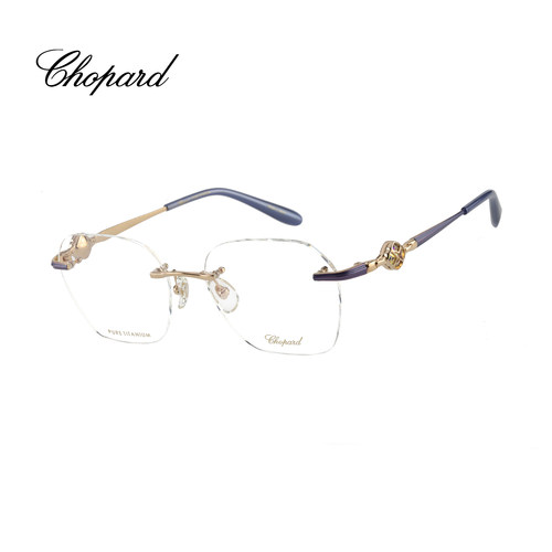 CHOPARD/萧邦无框钛金水晶眼镜架