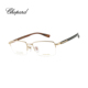 CHOPARD萧邦眼镜框男士 钛金23K镀金半框眼镜架VCHL94D 钟院士同款