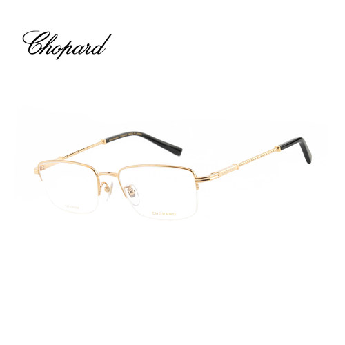 CHOPARD/萧邦24K镀金钛金眼镜架