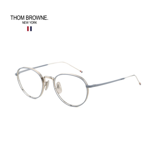 ThomBrowne钛架圆框眼镜