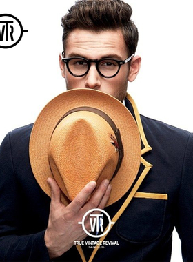 TVR眼镜框男经典款日本手工Panto圆形复古镜架文艺女近视镜框 505