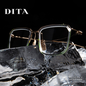 DITA眼镜框钛金近视镜架男方框复古拼色眼镜女DTX423 门店自提