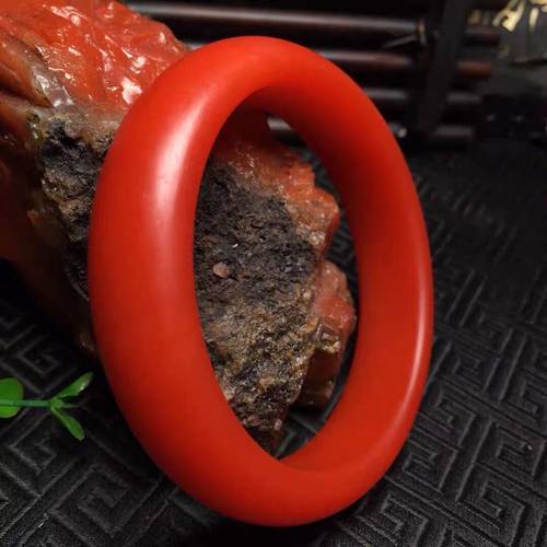 云南锦红柿子红保山手镯