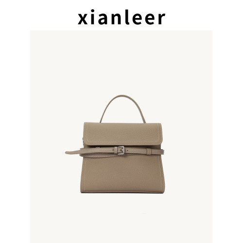 XIANLEER香蕾尔女包2026新款设计师高级感牛皮通勤手提单肩斜跨包