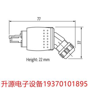 4芯压接线径0.1 0000000MURR弯头RJ45 74061 议价直拍不发：7000