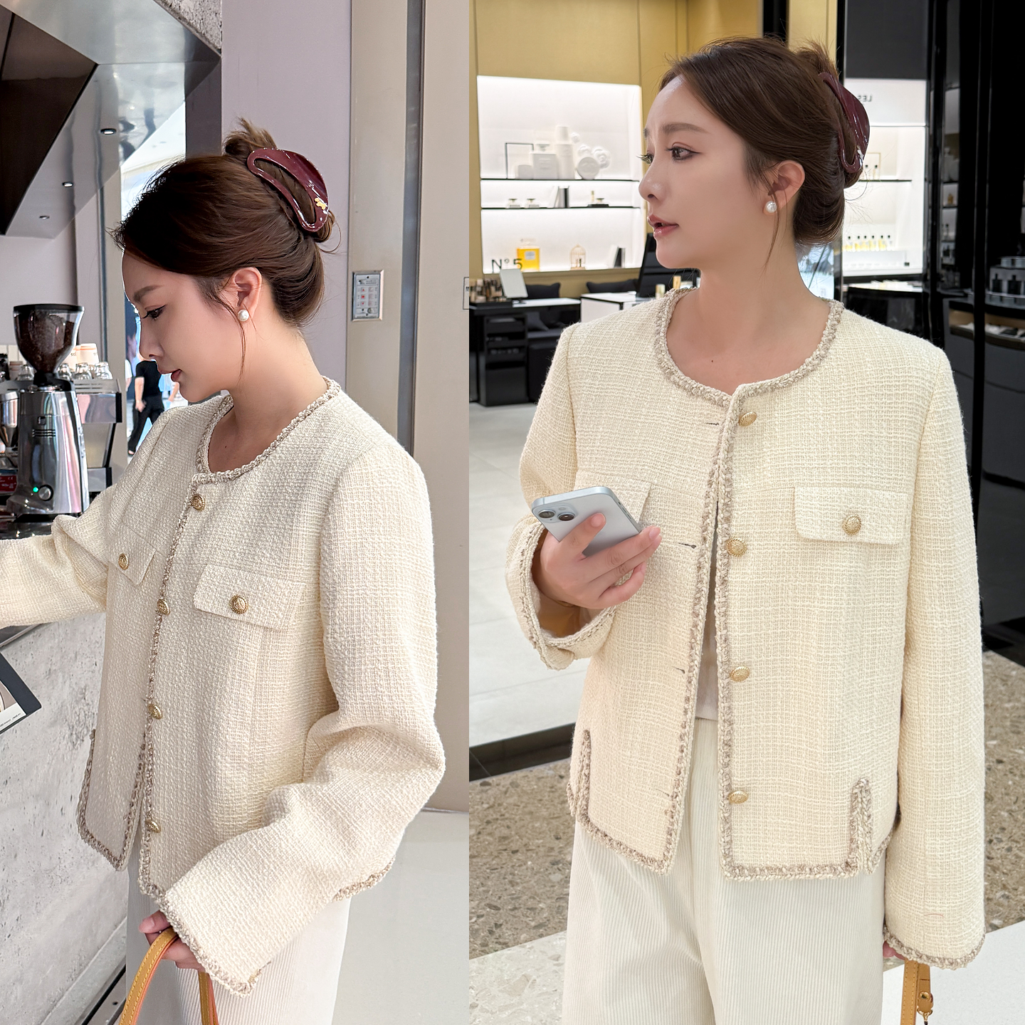 小香风法式高级感名媛气质短外套